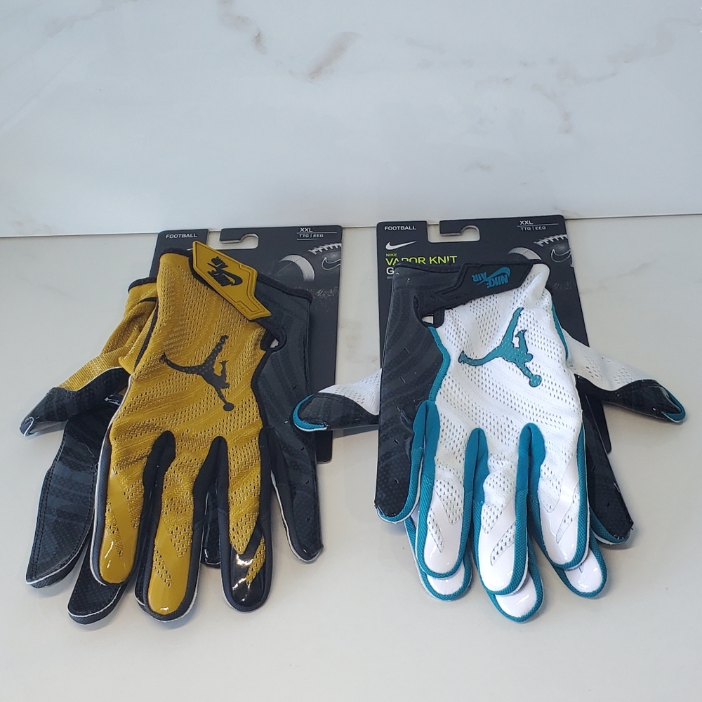 NIKE JORDAN Vaporknit ELITE NFL Gloves Florida Jacksonville Jaguars
